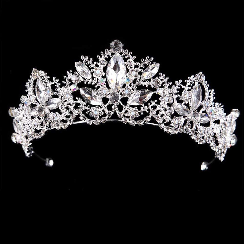 PALAY Tiara Crown for Birthday Prom and Bridal Party featuring Crystal Rhinestones 2.4 in Height