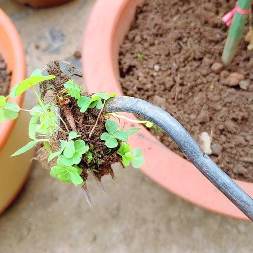 HASTHIP Weeder Hand Tool for Garden and Lawn with 21.6 in Steel 4 Claws Design | Manual Weed Puller