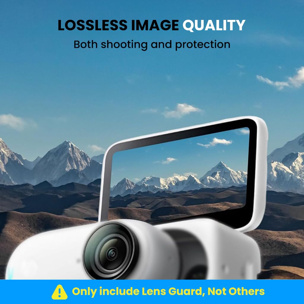ZORBES Lens Guards for Insta360 GO 3S featuring Snap-On HD Glass Design 22mm Dia | Anti-Glare Protection