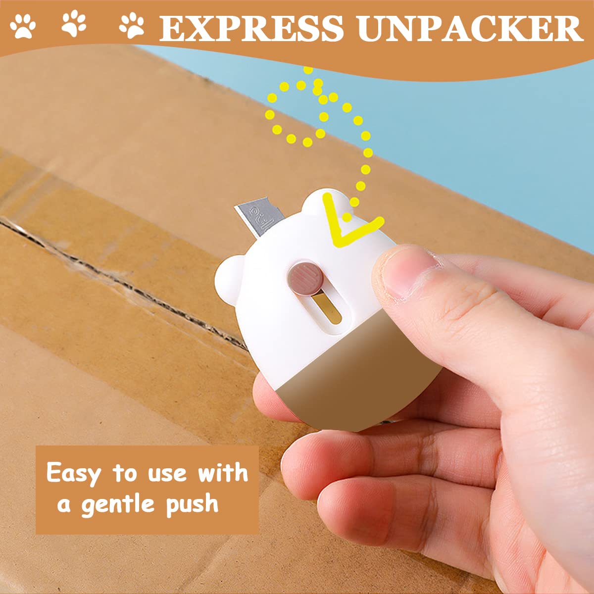 Climberty Identity Protection Roller Stamp for Privacy with 9 mm Blade and Refillable Ink | Brown