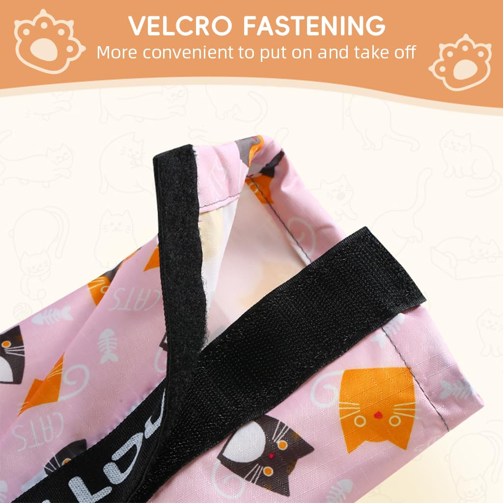 PROBEROS Gaiters for Hiking Kids 9‑13 featuring Drawstring Hook Loop Closure | Waterproof 13.7 in Pink