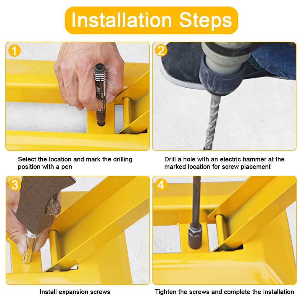 STHIRA Emergency Warning Triangle for Roadside Safety with Folding Design and Metal Frame 48x16x30cm