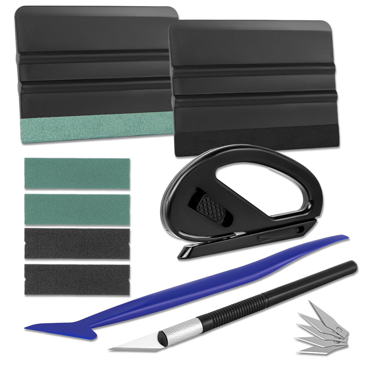 STHIRA Car Window Tint Tool Kit for Film Application with ABS Squeegees and Utility Cutter | 8 Pcs Set