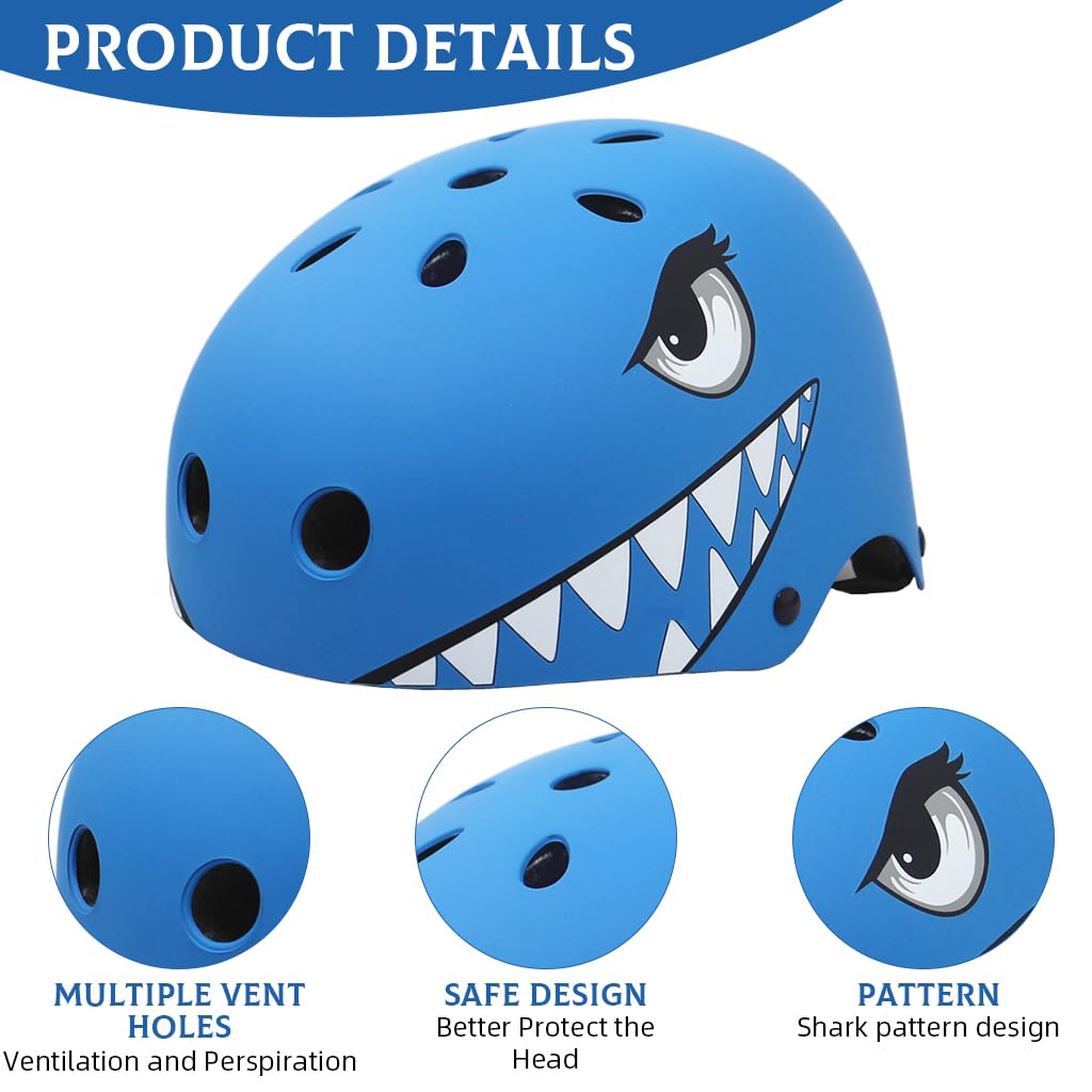 Proberos Kids Cartoon Helmet for Skating and Cycling 50-54cm with ABS Hard Shell | Ages 4-12