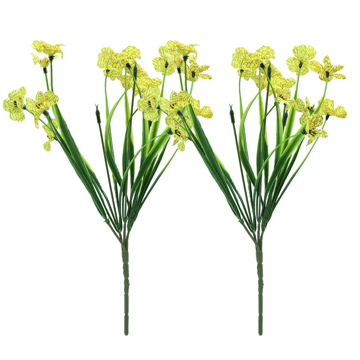 HASTHIP® 2Pack Artificial Flowers for Decoration, Simulation Yellow Fake Flowers Sticks Bunch for home Decor, Room Decorations, Living Room Table, Diwali Decoration Plants Festival Decoration