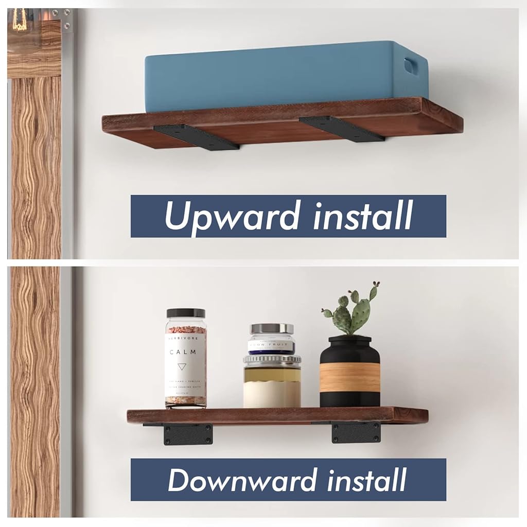 ZIBUYU® 2 Pack Floating Shelf Brackets