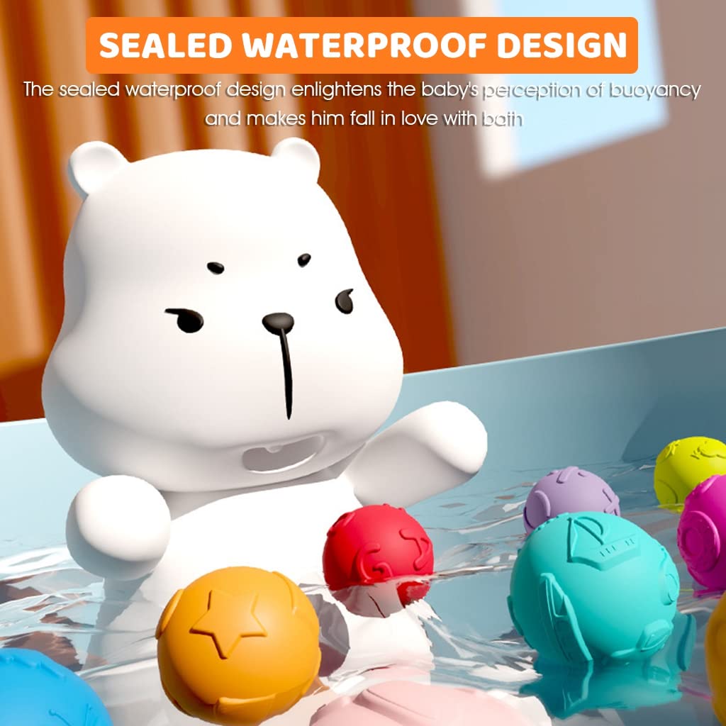 PATPAT 6 Pcs Squeeze Ball Toys with Black and White Flash Card Bath Toy Color Ball Toy for Kids 3 to 12 Months for Toddlers Visual Development, High Contrast Cognitive Cards for 3-6 Months Toddler
