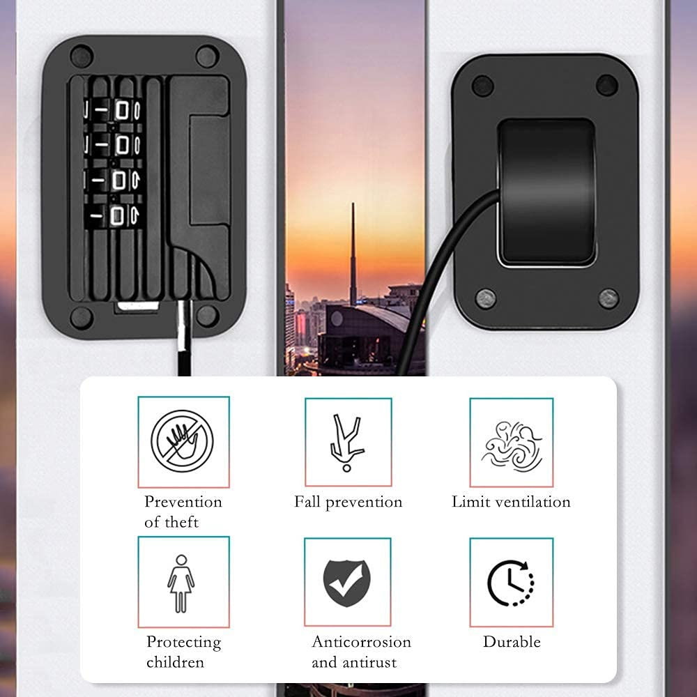 STHIRA Refrigerator Lock for Baby Safety with Password Design and Strong Adhesive | Multi-Colour