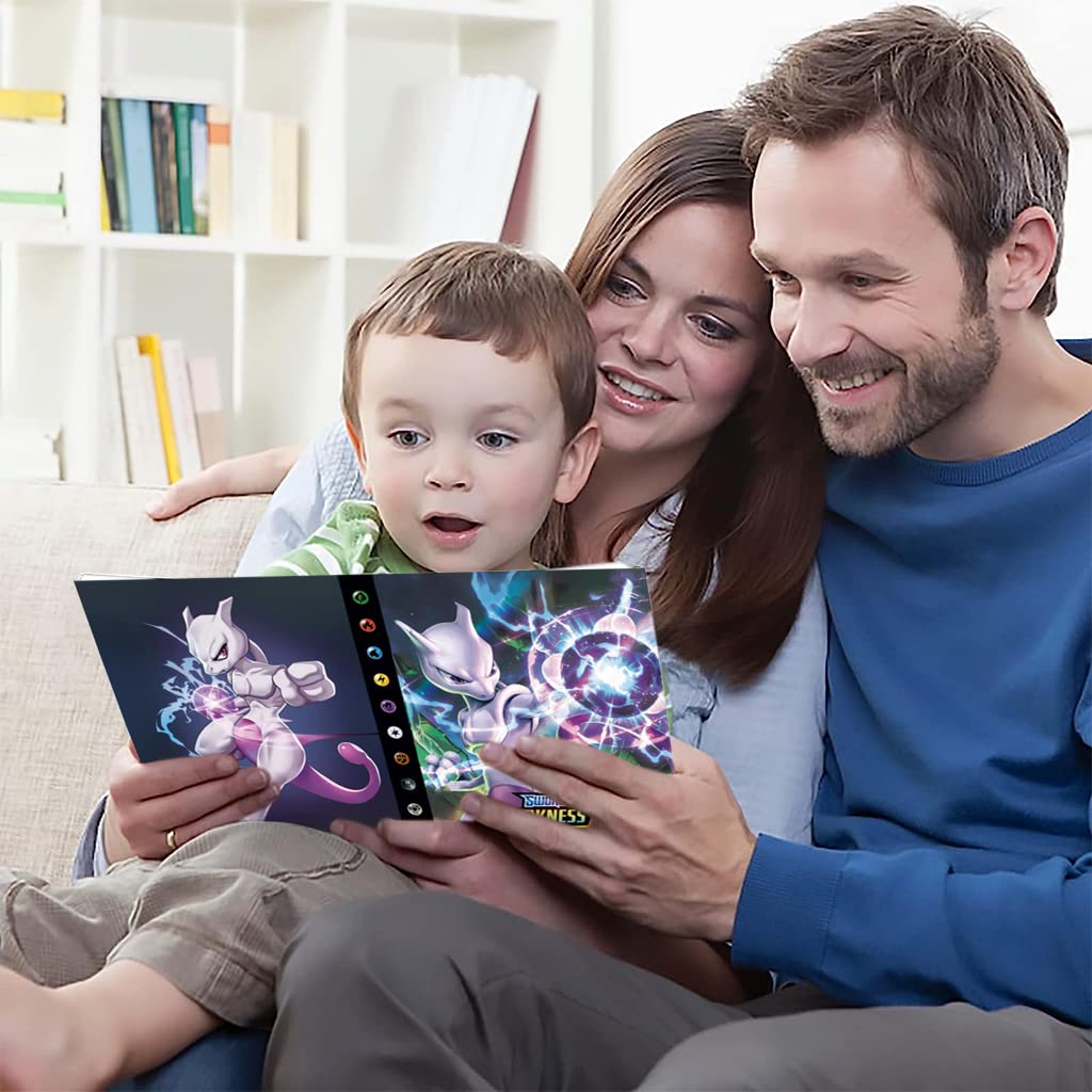 PATPAT Pokémon Card Binder for 120 Cards with Hard Waterproof Cover | Kids Gift Album