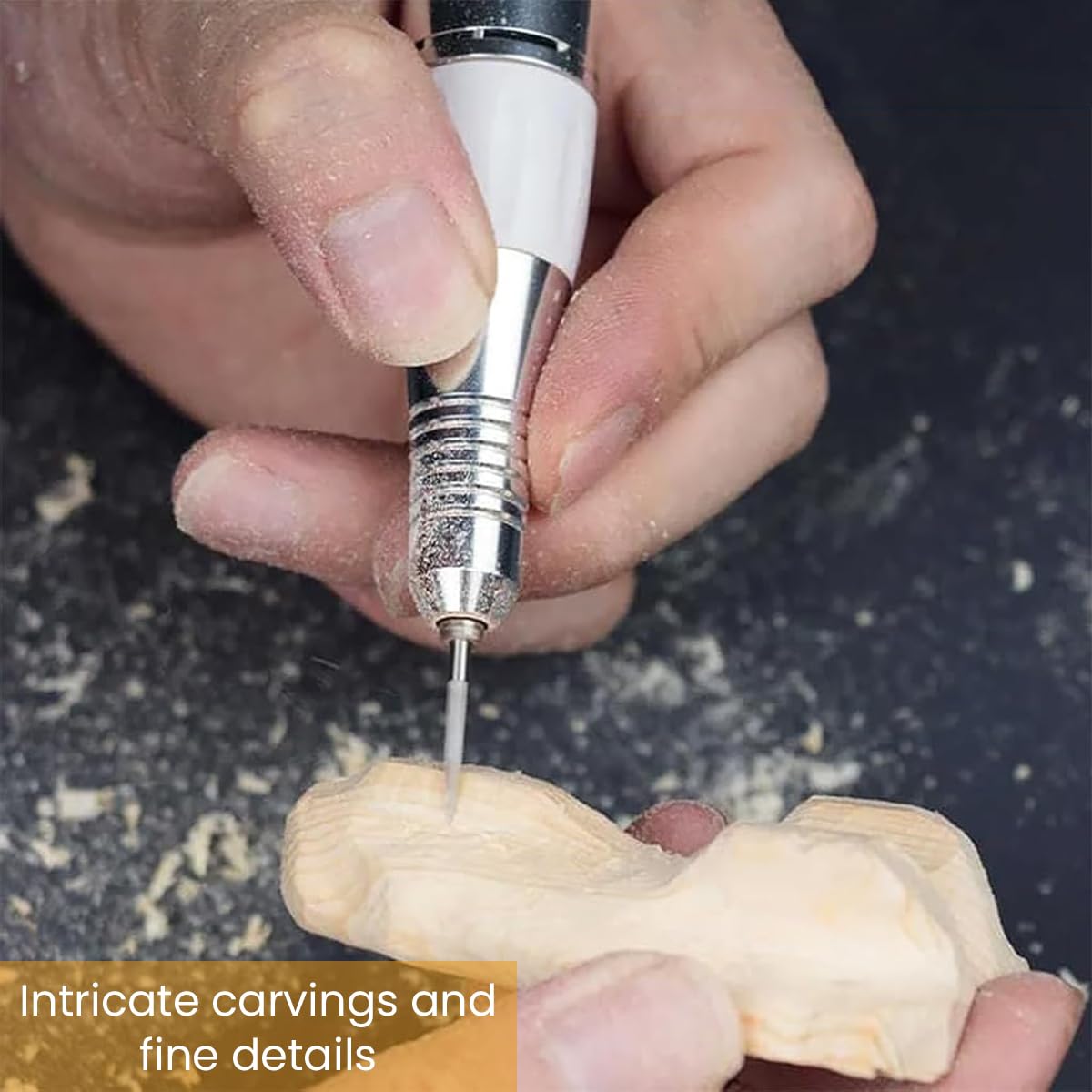 Serplex Carving Bits for Dremel Rotary Tool with 6pcs Detailing Shapes in Stainless Steel | Ideal for DIY Woodworking