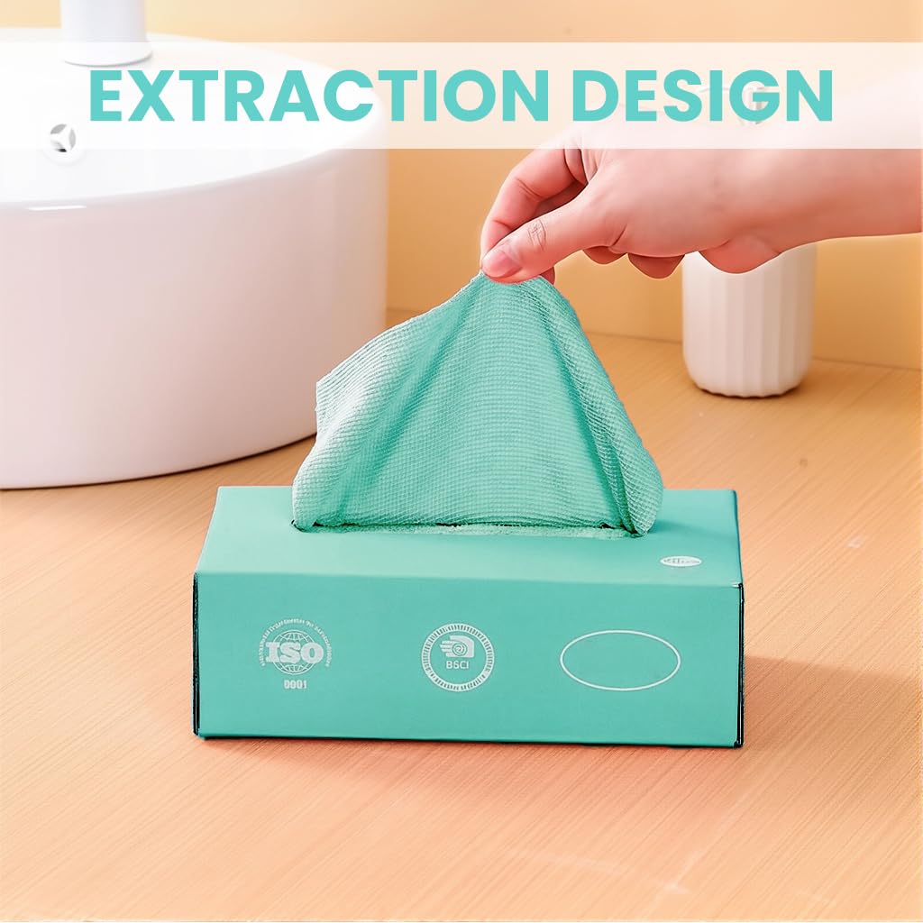 Zibuyu Microfiber Cleaning Cloths for Kitchen with Quick Dry Fabric 20 Pack | 7.87x7.87 in Reusable Towels
