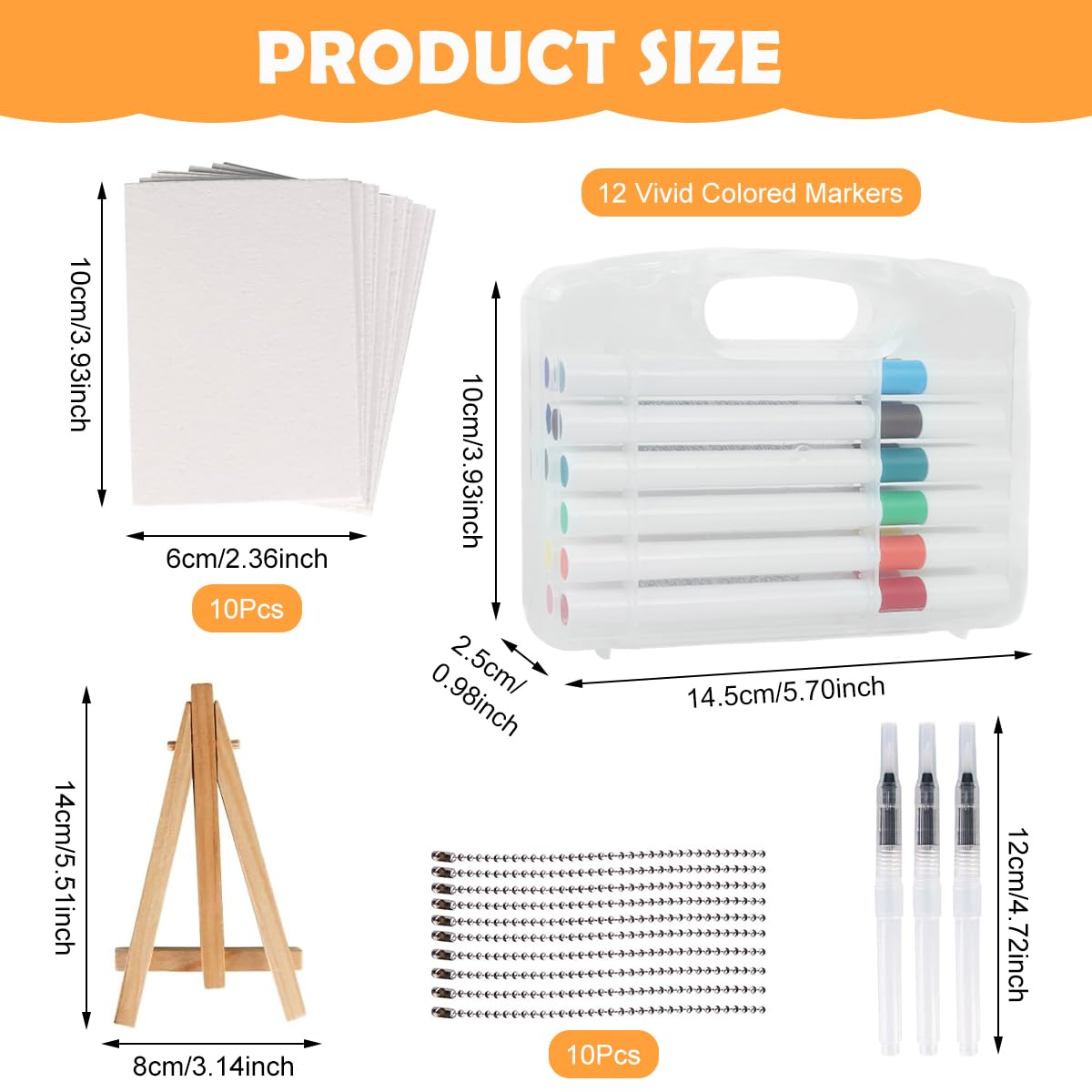 OFIFO DIY Magic Puffy Paint Art Kit for Kids and Adults with 12 Markers and 3 Brushes | 3D Textured Painting Fun