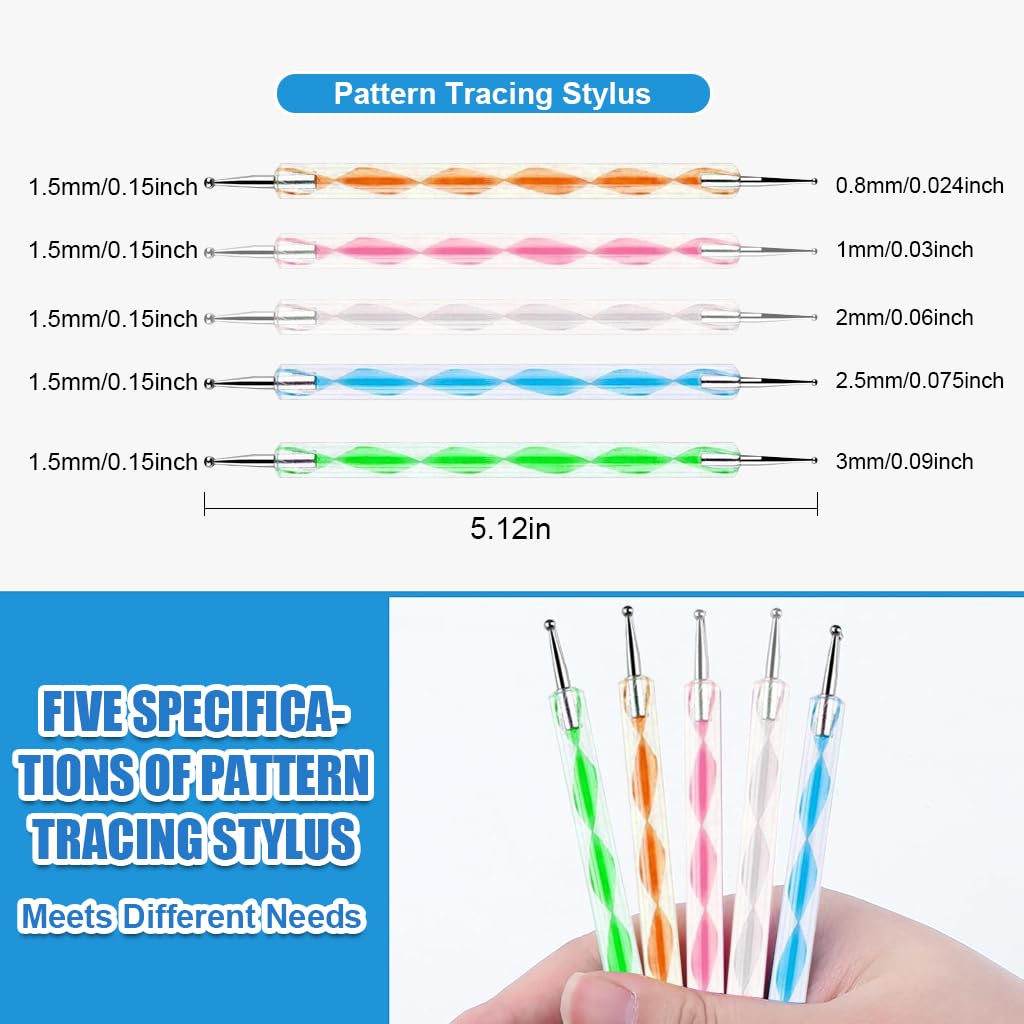 HASTHIP Carbon Papers for DIY Crafting with 5 Dual End Diamond Pens | 60 A4 Sheets