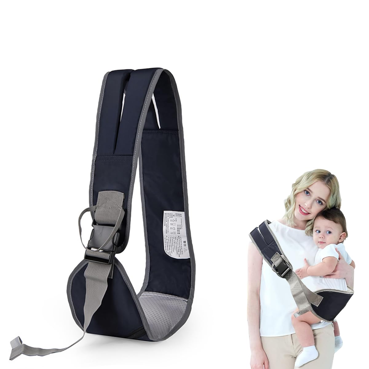 SNOWIE SOFT Ergonomic Baby Carrier for 3–36M Up to 15KG with Zipper Storage & Cross Body Design