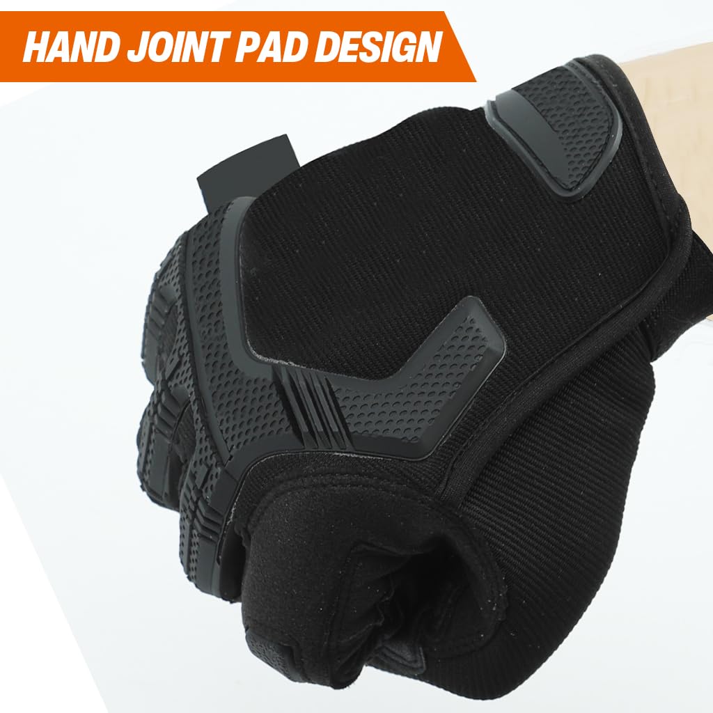 PROBEROS Riding Gloves for Motorbike Riders with TPU Knuckle Protection | Touchscreen Anti Slip Design