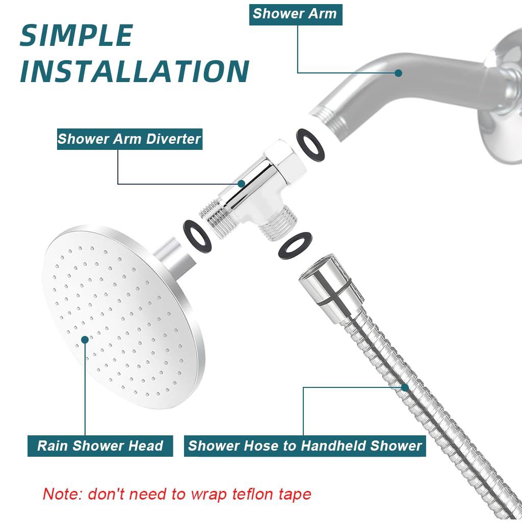 HASTHIP 3-Way Shower Diverter Fitting for Concealed Plumbing with 1/2 in Copper Connector | Gold Finish