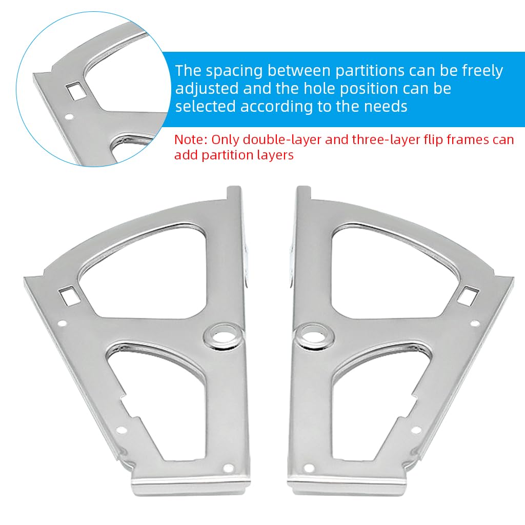 Serplex Cabinet Door Hinges for Flip Down Cabinets with Screw Pack | Stainless Steel 2Pcs