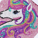 PATPAT® DIY 5D Diamond Art Kit for Kids Diamond Painting for Kids Unicorn Diamond Painting Kit with Frame & Tool Art Craft DIY Desk Decoration for Kids 5-12 Years Old, Arts and Crafts for Kids