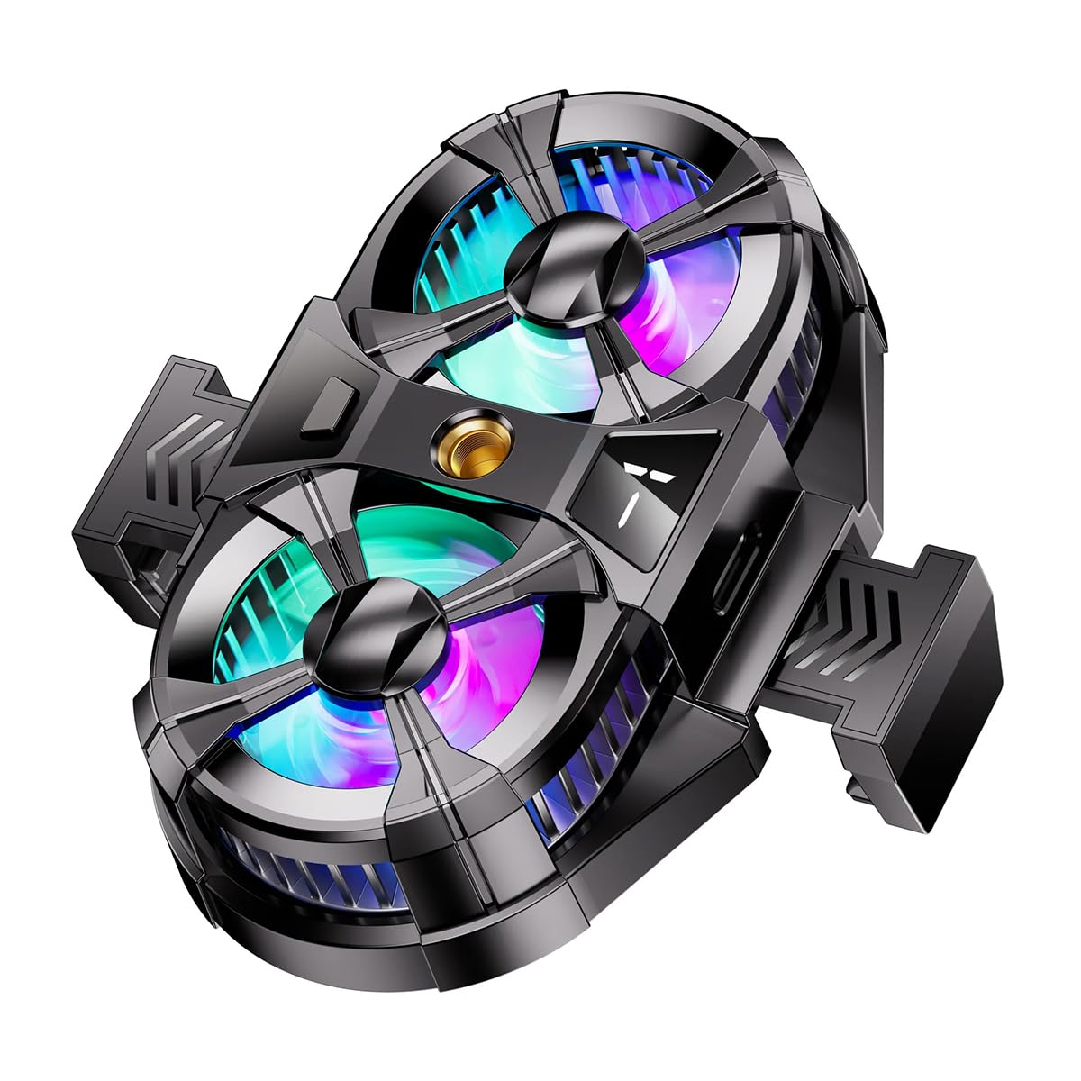 ZORBES Phone Cooler Gaming Fan, Gaming Mobile Cooler Fan, Dual Turbo Fan Phone Cooler with Digital Display & Adjustable Clip Claw Design, 3 Speed Adjustable Phone Cooler Universal Phone Cooler