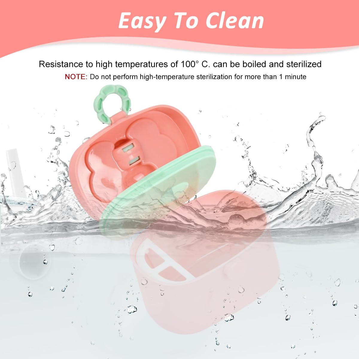 SNOWIE SOFT Baby Milk Powder Container 600ml with Anti-Leak Silicone Seal and Spoon | Travel-Friendly Little Bee Design for Baby Food