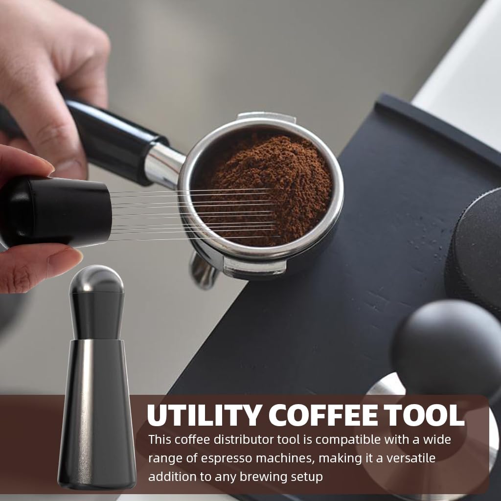 Supvox Coffee Stirrer for Espresso Machines with Ergonomic ABS Handle and 304 Stainless Steel Needles | 3 PCS Set