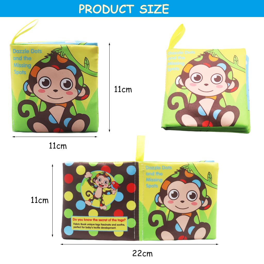 PATPAT Cloth Books for Babies with 6 Story Themes and Soft Polyester Pages | Early Learning Toy