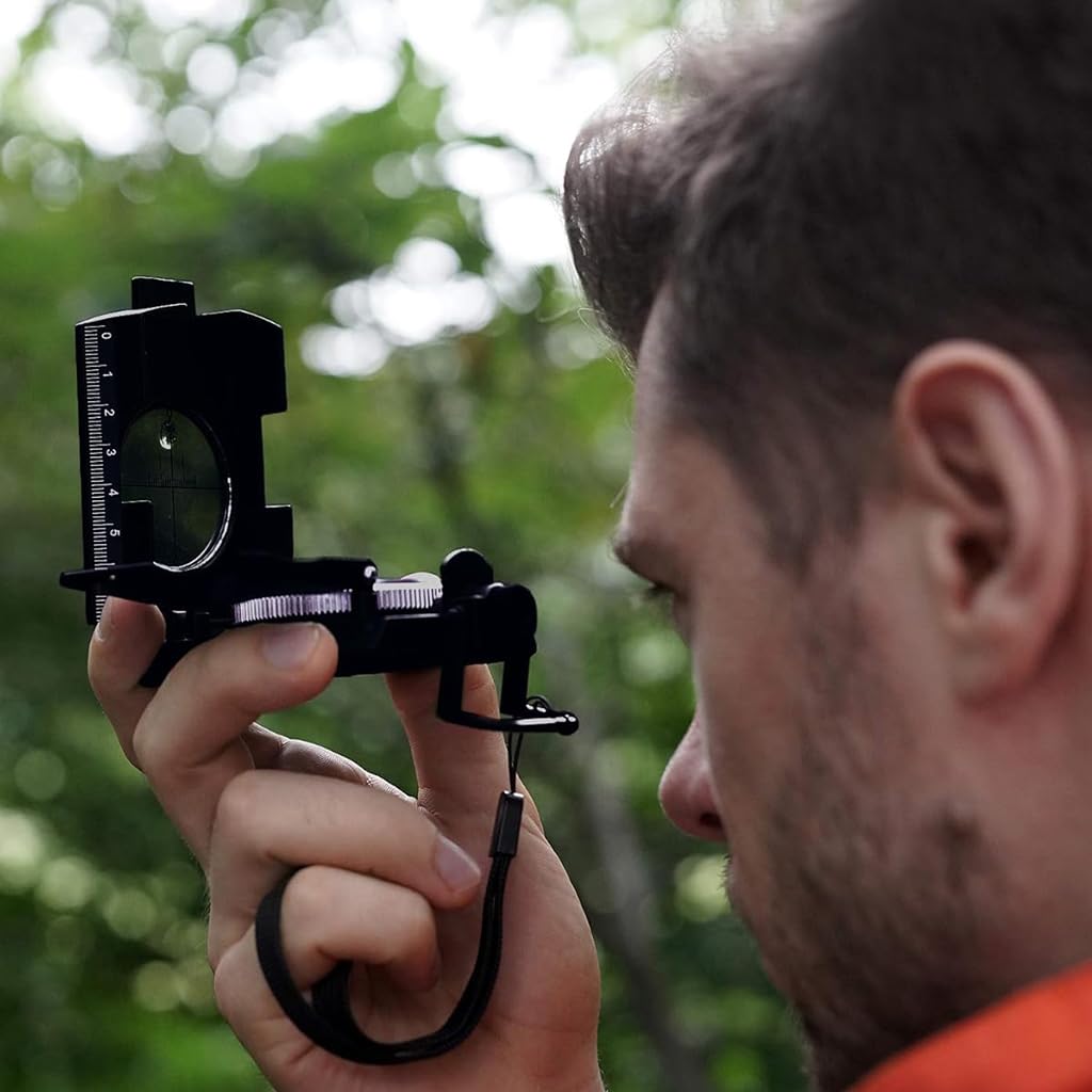 Proberos Compass for Camping and Hiking with Sighting Telescope featuring Glow Dial | Metal Outdoor Navigation Tool