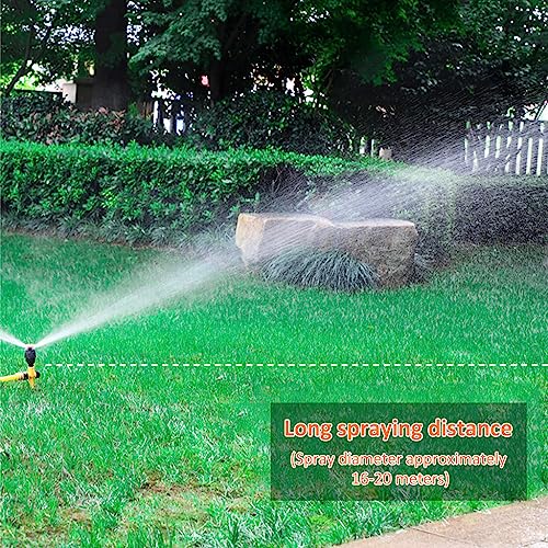 Optifit® Garden Sprinker for Garden Agriculture Watering, 360° Rotating Irrigation Sprinkler, Gardening Watering Systems for Outdoor Grass Garden Yard Lawns, Coverage Area 16-20m in Diameter