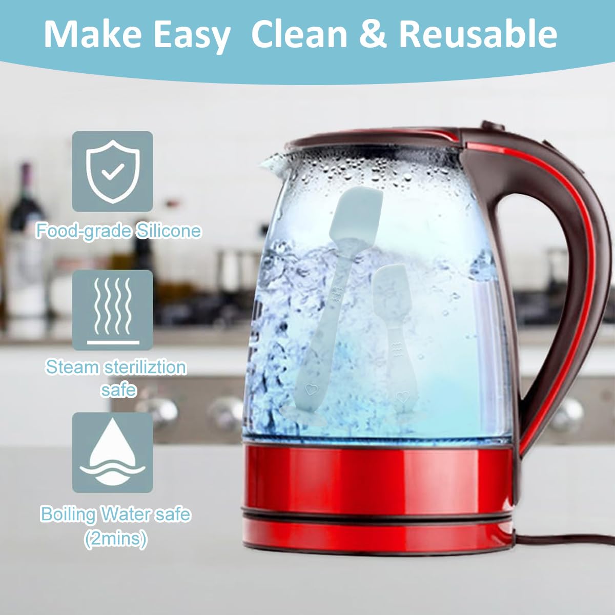 SNOWIE SOFT diaper rash cream spatula set for babies featuring suction cup base and soft silicone design