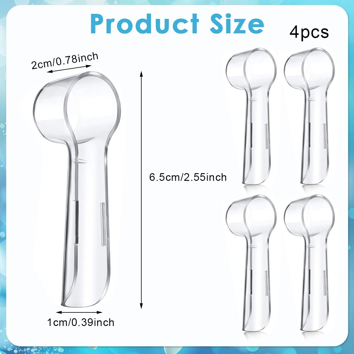 HANNEA Toothbrush Covers for Oral B iO Replacement Heads featuring Hygienic Protection | 12PCS Travel and Home Caps Compatible with Pro1000 Electric Toothbrush