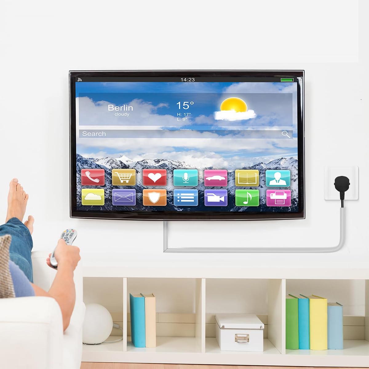 Serplex PVC Cord Cover 6.6ft for Floor Cable Management with Side Open Design | Grey 3PCS