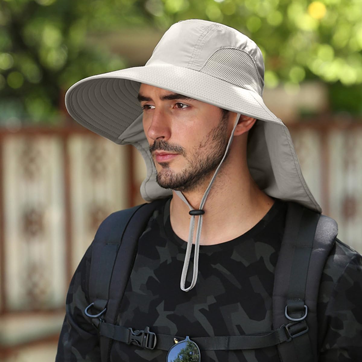 PROBEROS Sun Hat UPF50+ for Hiking and Fishing with Wide Brim Neck Flap | 2PCS Lightweight UV Cap