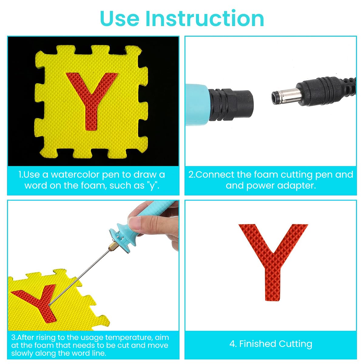 Serplex Electric Foam Cutter for KT Board and Polystyrene Craft featuring On Off Switch | 24W Heating Pen with Temperature Controller