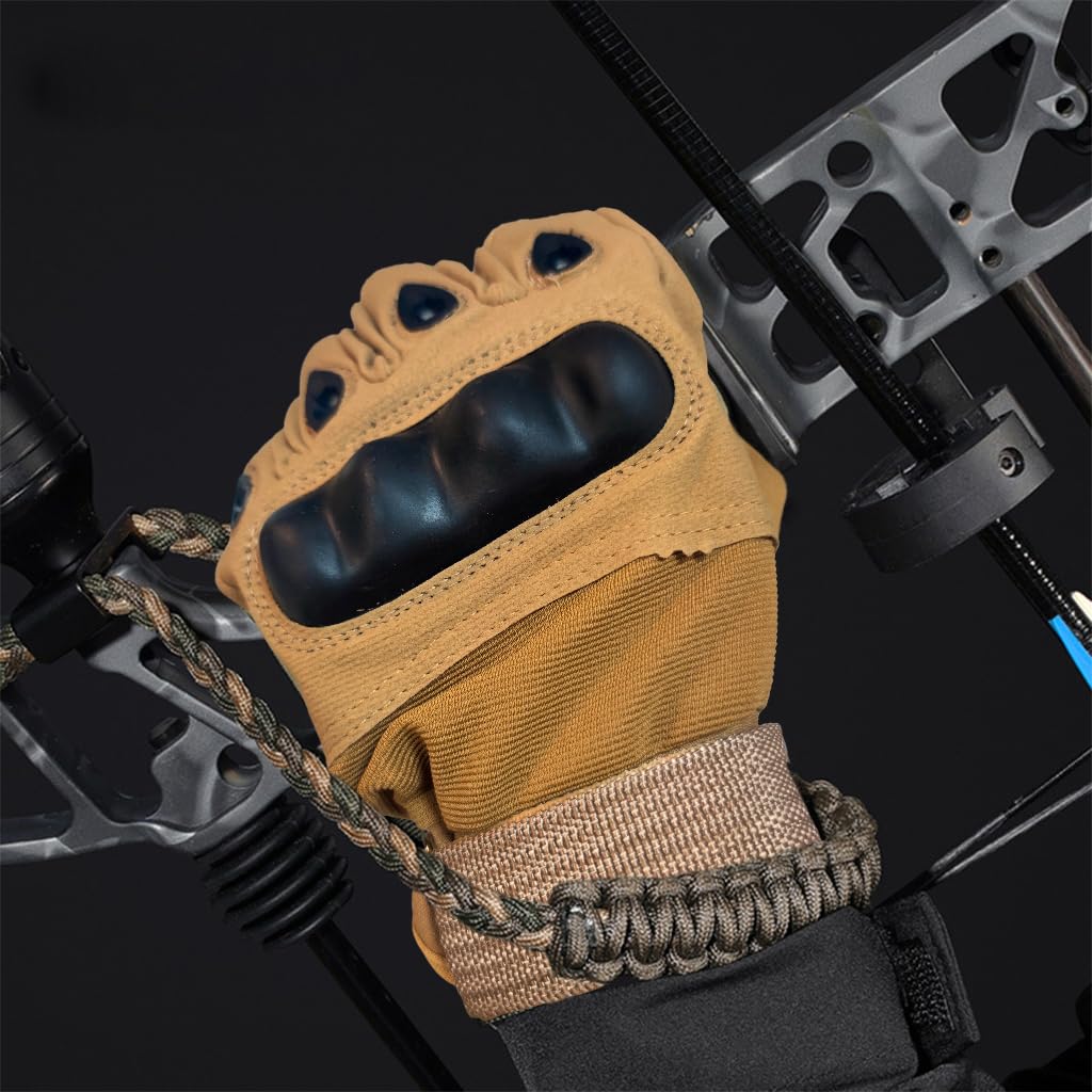 PROBEROS Full Finger Bike Riding Gloves for Outdoor Sports with EVA Knuckle Protection | Touchscreen Design and Wear Resistant Nylon Palm 12cm