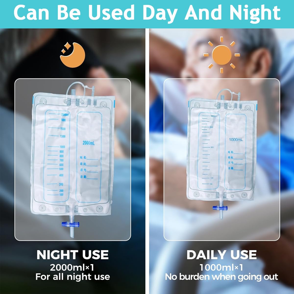 HANNEA Urinal for Men with Leakproof Backflow Prevention and Reusable Silicone Comfort | Ideal for Travel and Elderly Use