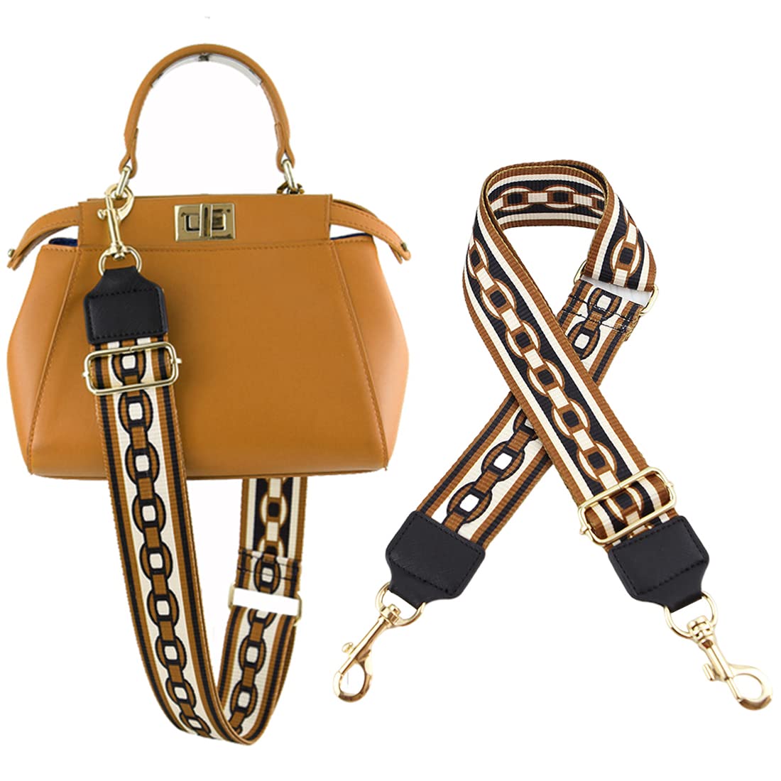 PALAY Bag Straps for Sling Bags featuring Adjustable 30–53 in Length and Metal Buckle | Canvas Webbing Shoulder Strap