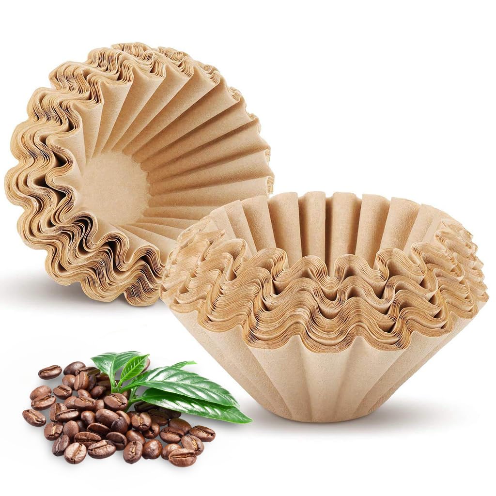Supvox 100Pcs Pour Over Coffee Filters 185/50 Disposable Cone-Shaped Paper Coffee Filters Unbleached Coffee Filters Pour Over Coffee Filters