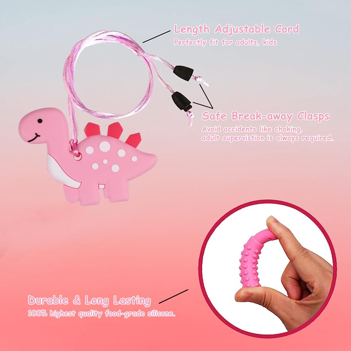 SNOWIE SOFT Baby Chew Toys for Sensory Kids with 4pcs Silicone Teethers & Easy Grip Design