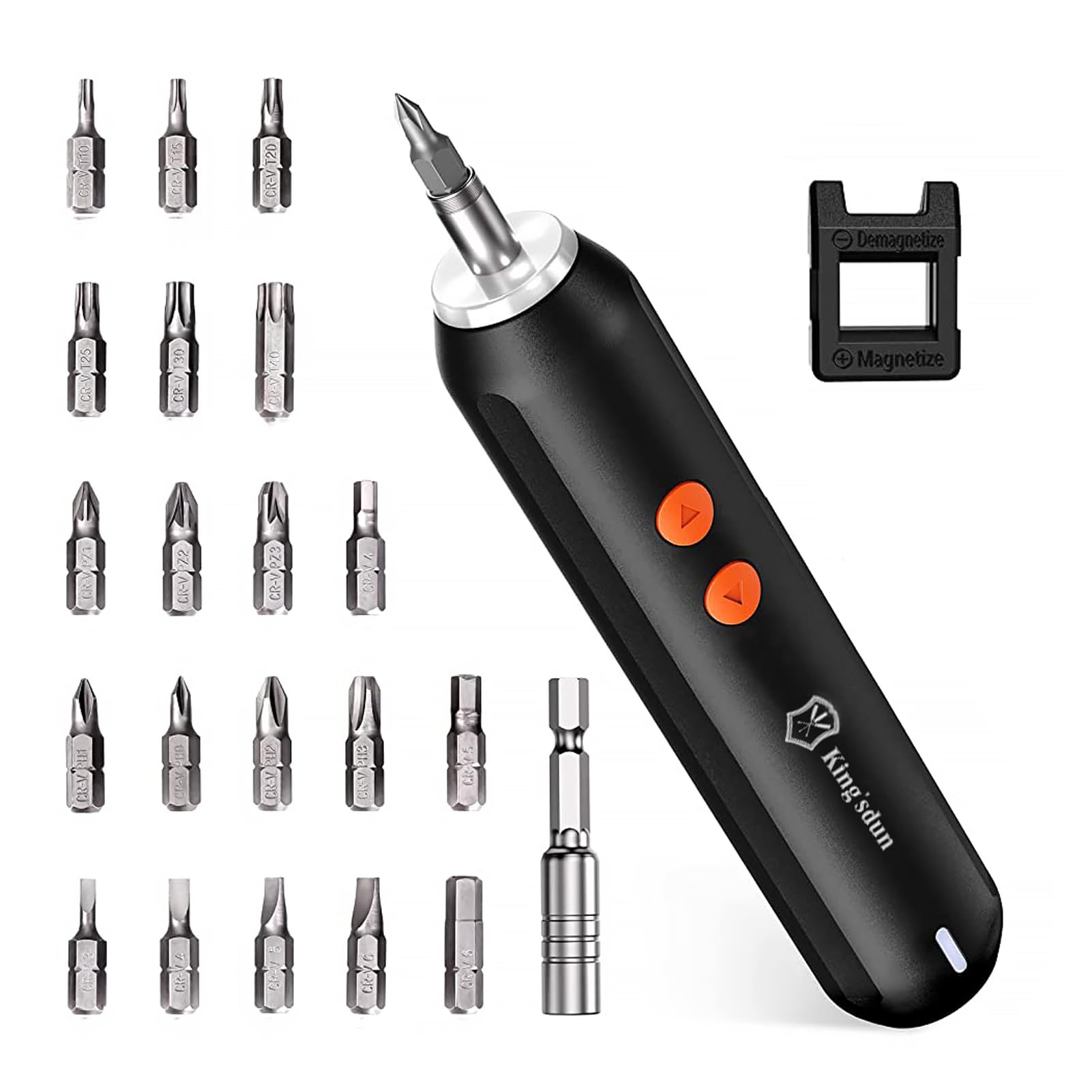 Serplex® Electric Screwdriver Kit USB Rechargeable 3.7V Cordless Screw Driver Tool Set Kit with 20 Screwdriver Bit, Automatic & Manual, 2.5Nm Power Screwdriver for DIY, Repairing Computer, Laptop