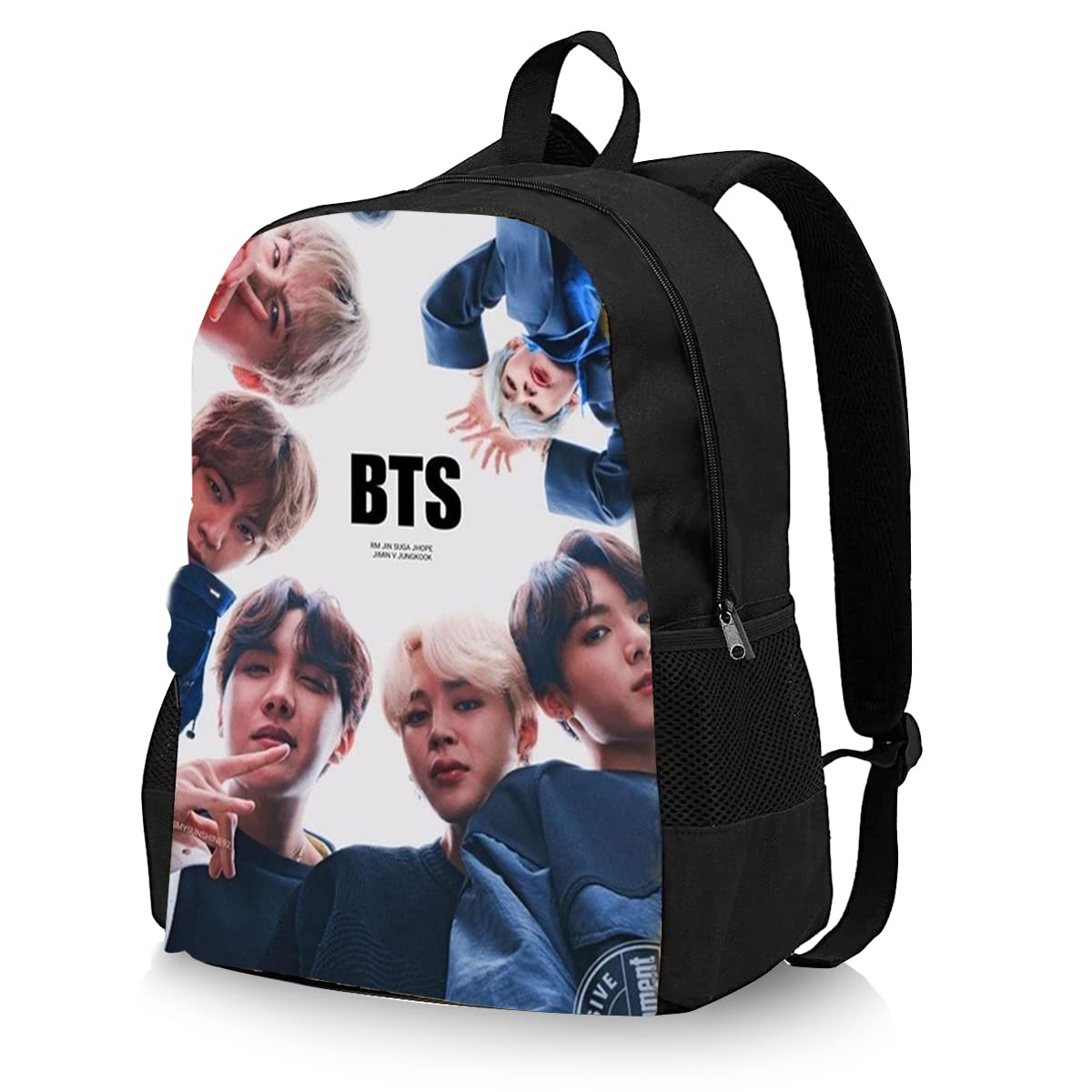 PALAY® BTS Bag For Girls School Backpack Kpop BTS Bangtan Boys Casual Backpack Bag for Students 16inch Laptop Backpack Large Capactity Backpack for Boys Travel School