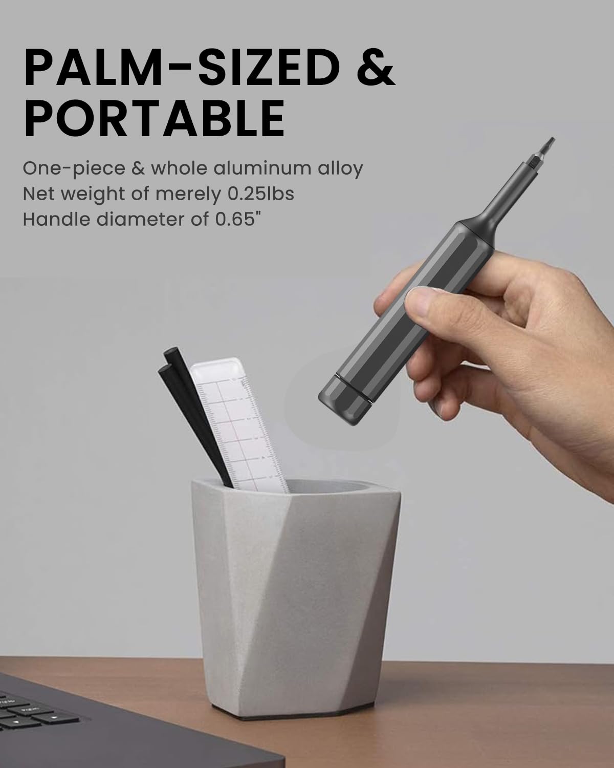 Serplex Precision Screwdriver Kit for Electronics with 26pcs Magnet Capsule and S2 Steel Bits