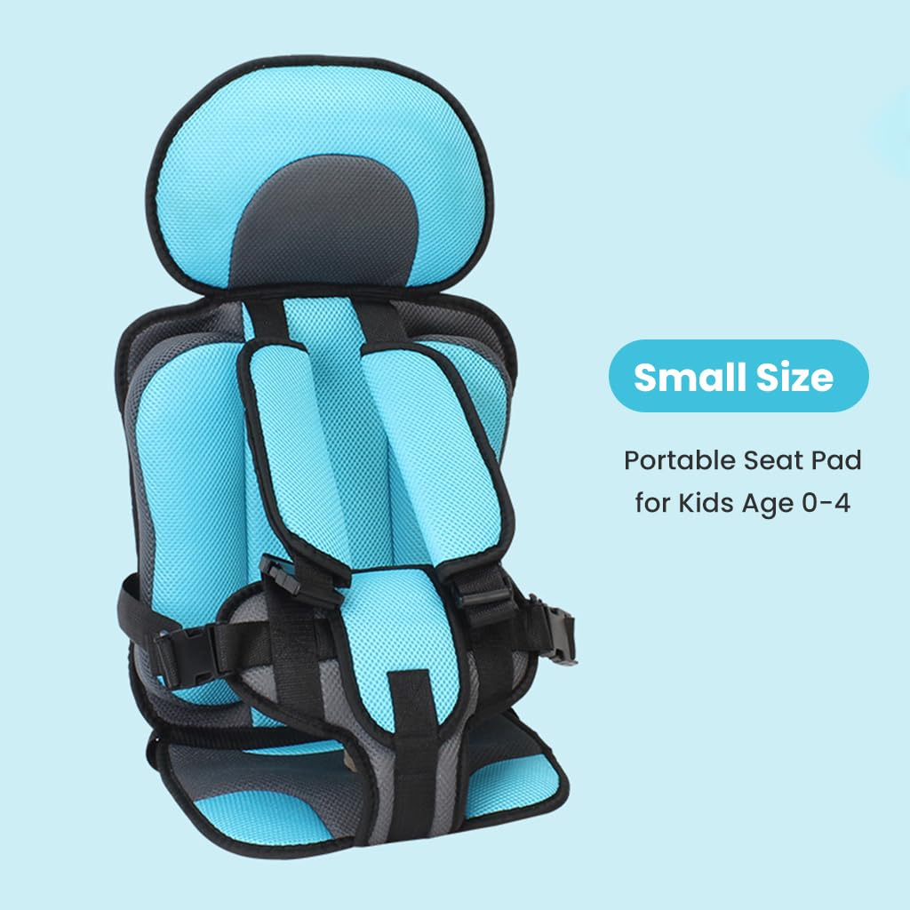 SNOWIE SOFT® Breathable Mesh Seat Liner Pad For Babies 0-4 Years With Safety Belt-S, Padded Shoulder Protection, Adjustable Buckle, Versatile Use - Car Seats, Strollers, Portable Design