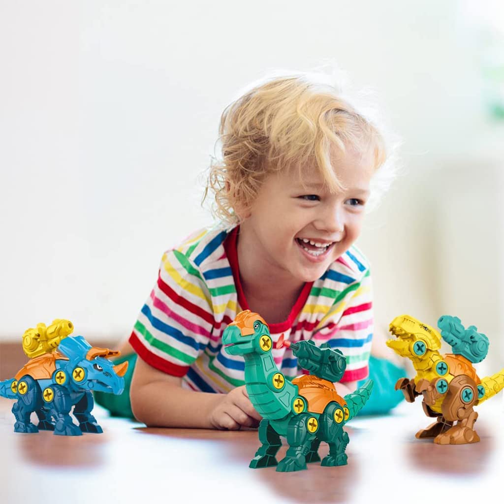 PATPAT Dinosaur Toys for Kids featuring DIY Screwdriver Assembly Egg | ABS STEM Gift