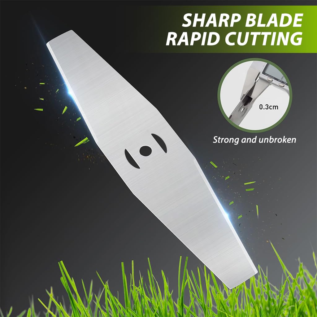 HASTHIP Metal Lawn Mower Saw Blades 15 pcs 6 in for Cutting Grass with Stainless Steel Head