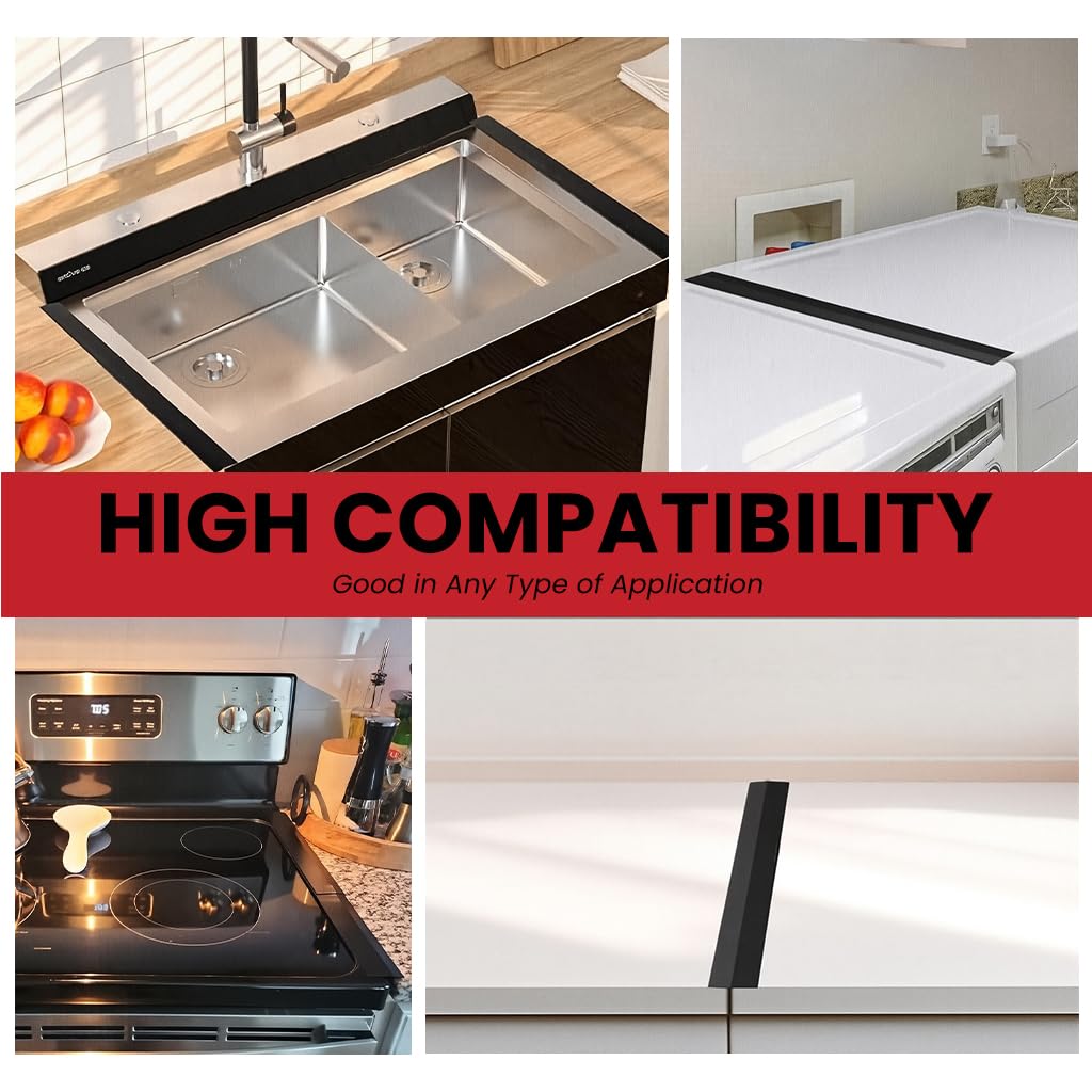 Supvox Telescopic Stove Top Gap Filler for Kitchen Counters featuring Adjustable 13.8–27.5 in Stainless Steel | Easy Clean Heat Resistant Barrier