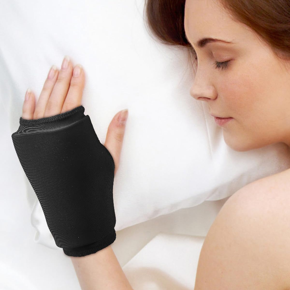 HANNEA Thumb Brace Wrist Ice Pack for Pain Relief with 360° Compression Gel Therapy | Reusable Hot and Cold Lycra Wrap for Carpal Tunnel and Tendonitis Relief