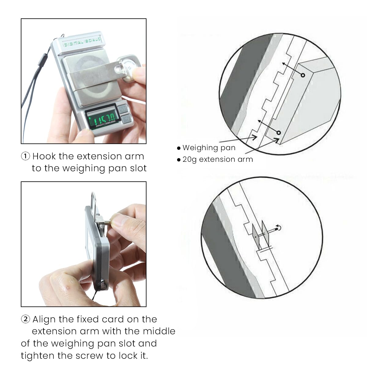 Verilux® Professional Digital Turntable Stylus Scale Load Scale Gauge Record Player Needle Cartridge Scale Vinyl Stylus Turntable Force Scale Gauge with LCD Backlight for Tonearm Phono Cartridge