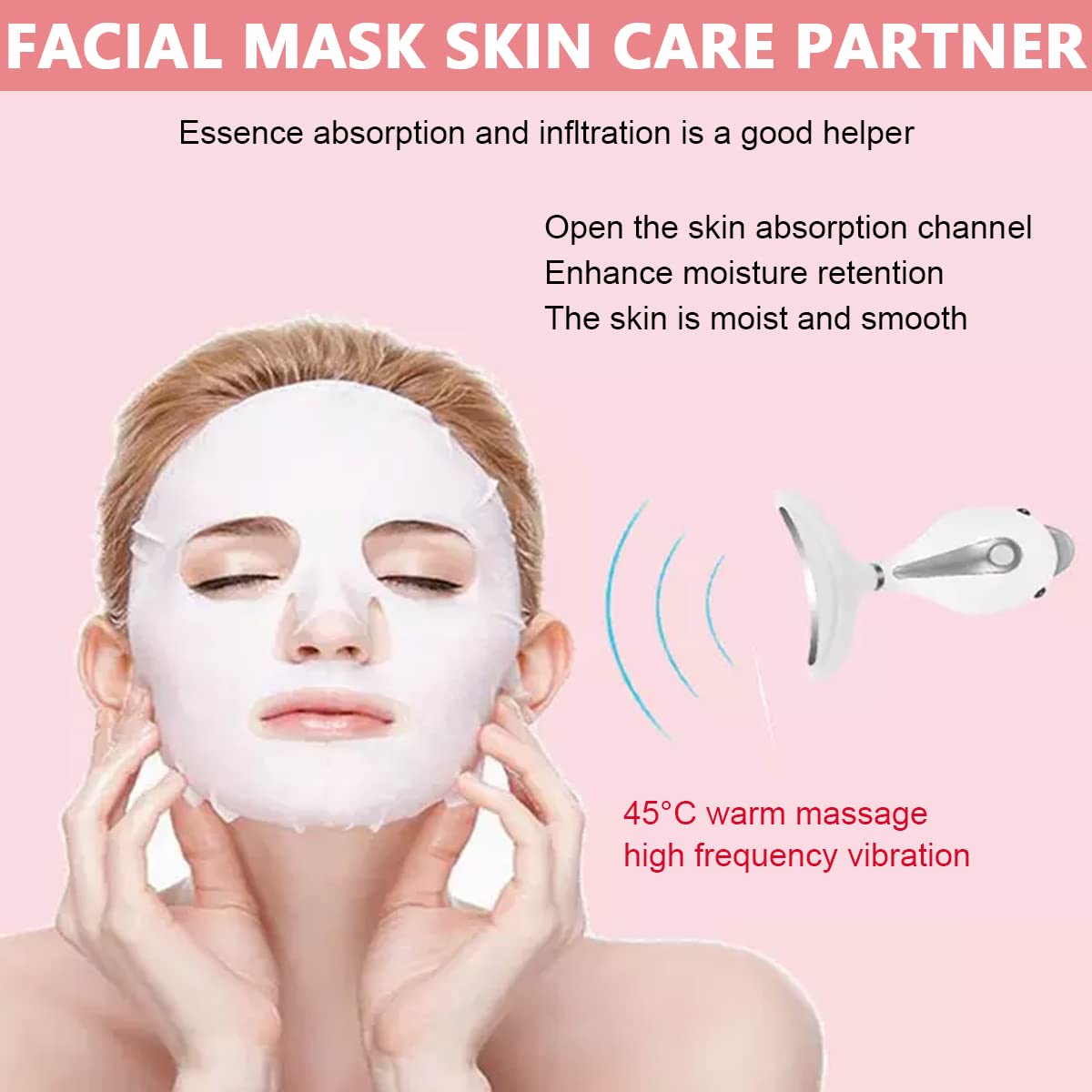 HANNEA Face Massager for Neck Lifting and Wrinkle Reduction with EMS Microcurrent | USB Rechargeable 500mAh Design