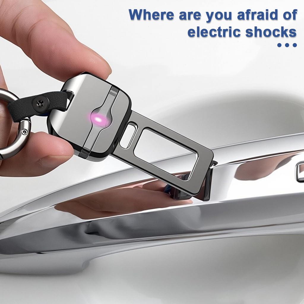 STHIRA Multi Functional Car Keychain for Static Elimination with Metal Body | Easy Access