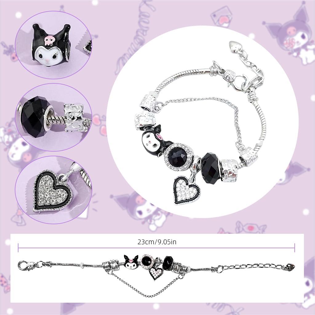 PATPAT Bracelet for Women featuring Kuromi Sanrio Design with Adjustable Chain | Cute Gift for Girls